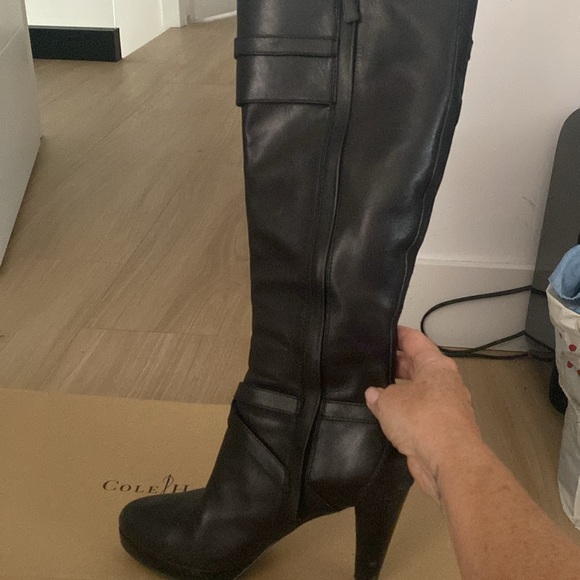 Cole Haan all leather tall boot - Picture 3 of 4